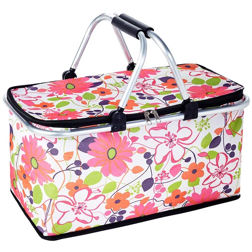 Amazon.com: The Lakeside Collection Insulated Cooler Picnic Basket